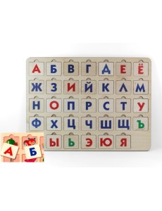 Игра развивающая деревянная "Азбука 1"
