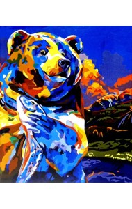 Набор для рисования по номерам. Мишкин улов