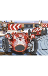 Картина по номерам с акриловыми красками. Болид, А3