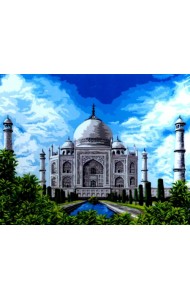 Набор для рисования по номерам. на холсте. Величественный Тадж-Махал