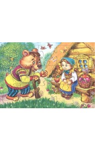Планшетный пазл. Маша и медведь, 15 элементов