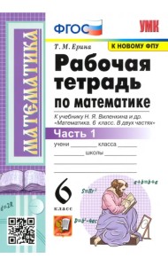 Математика. 6 класс. Рабочая тетрадь к учебнику Н. Я. Виленкина. В 2-х частях. Часть 1. ФГОС
