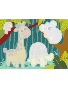 Многоразовые водные раскраски. Выпуск 6 "Зверюшки" Многоразовые водные раскраски. Выпуск 6 "Зверюшки"