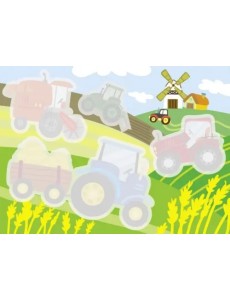 Многоразовые водные раскраски. Выпуск 7 "Трактор"