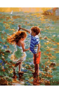 Набор для рисования по номерам. Танец на воде, 30х40 см