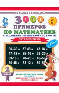 Математика. 2 класс. Для отличников. Счёт в пределах 100. 3000 примеров