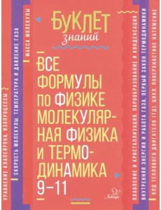 Все формулы по физике. Молекулярная физика и термодинамика. 9-11 классы