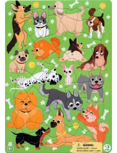 Пазл в рамке. Пёсики, 53 элемента Пазл в рамке. Пёсики, 53 элемента