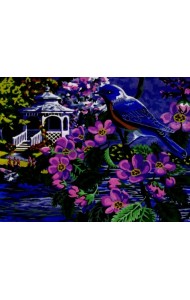 Набор для рисования по номерам. на холсте. Синяя птица