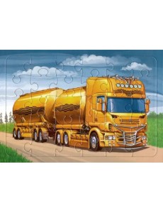 Пазл. Грузовой автомобиль, 30 элементов Пазл. Грузовой автомобиль, 30 элементов