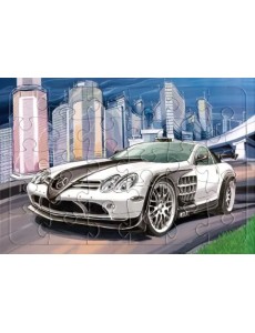 Пазл. Легковой автомобиль Мерседес, 30 элементов Пазл. Легковой автомобиль Мерседес, 30 элементов