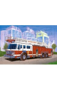 Пазл. Пожарная машина, 30 элементов