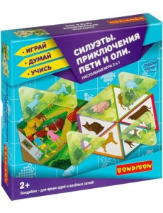 Настольная игра. Приключения Пети и Оли. Силуэты Настольная игра. Приключения Пети и Оли. Силуэты