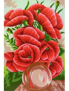 Картина по номерам. Маки, A3