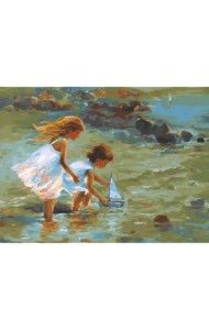 Набор для рисования по номерам. Кораблик, 30x40 см