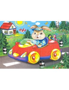 Пазл. Зайчик, 15 элементов Пазл. Зайчик, 15 элементов