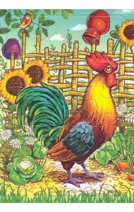 Пазл. Петушок, 15 элементов