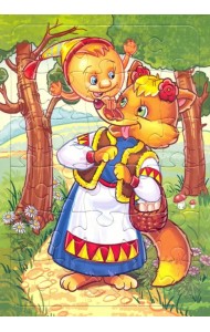 Пазл. Колобок и лиса, 30 элементов