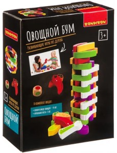 Развивающие игры из дерева. Игра-баланс. Овощной бум