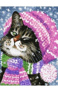 Живопись на холсте. Моя новая шляпа, 30x40 см