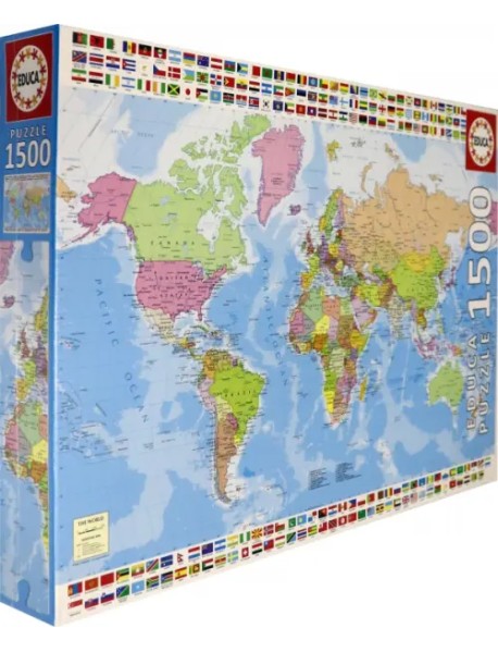 Пазл. Политическая карта мира, 1500 элементов