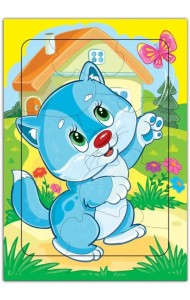 Развивающая рамка. Котик