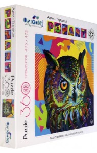 Пазл. Арт-терапия. Поп-арт. Сова, 360 элементов