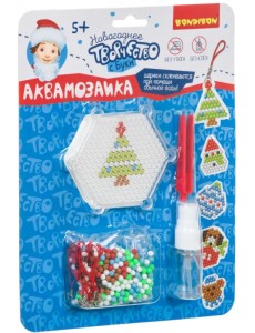 Новогодняя аквамозаика с Буки Новогодняя аквамозаика с Буки