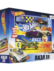 Пазл. Hot Wheels. Гонка, 35 элементов