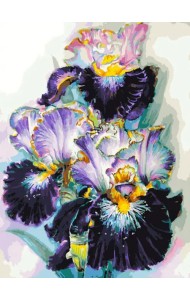 Живопись по номерам на холсте Аметистовый вечер, 30x40 см