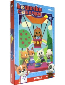 Пазл. Кошечки и собачки, 360 элементов