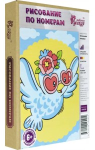 Набор для рисования по номерам. Стильная пташка