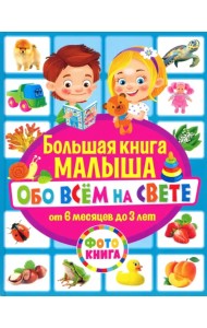 Большая книга малыша обо всём на свете. От 6 месяцев до 3 лет