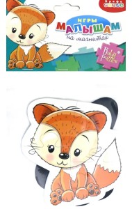 Мягкие пазлы на магнитах. Лисенок и енотик