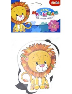 Мягкие пазлы на магнитах. Львенок и черепашка