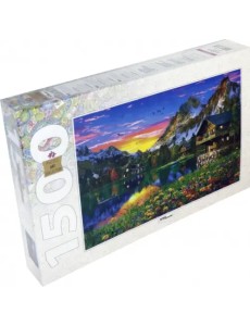 Пазл. Озеро в Альпах, 1500 элементов Пазл. Озеро в Альпах, 1500 элементов