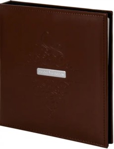 Фотоальбом "Beta" 20л под кожу, коричневый (391180)