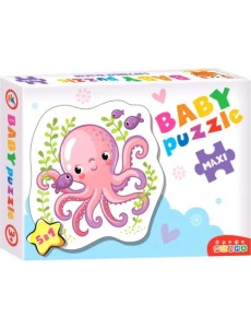 Развивающая мозаика. Baby Puzzle. Морские животные