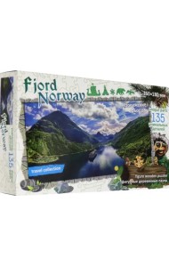 Фигурный деревянный пазл. Фьорды. Норвегия