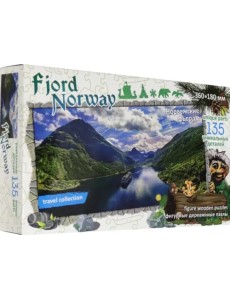 Фигурный деревянный пазл. Фьорды. Норвегия Фигурный деревянный пазл. Фьорды. Норвегия