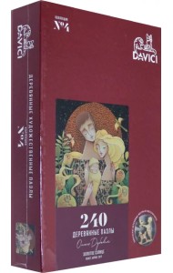 Деревянный пазл. Золотое солнце, 240 элементов