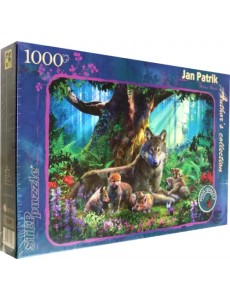 Пазл. Лесные волки, 1000 элементов Пазл. Лесные волки, 1000 элементов