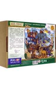 Фигурный деревянный пазл. Ноев ковчег, 116 деталей