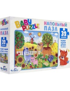 Напольный пазл для малышей. На ферме, 32 элемента Напольный пазл для малышей. На ферме, 32 элемента