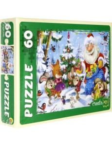Пазл. Новогодние подарки, 60 элементов