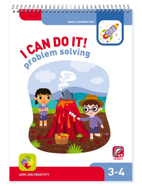 I can do it! Problem Solving. 3-4 age. Я могу находить решения! 3-4 года (49 stickers)