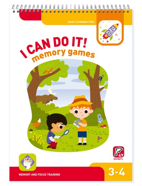 I can do it! Memory Games. 3-4 age. Я могу запоминать! 3-4 года (47 stickers)