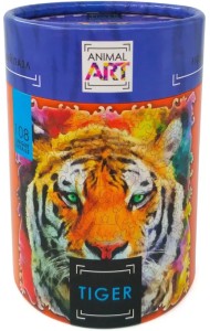 Пазл деревянный фигурный. Тигр, 108 деталей