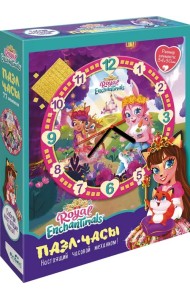 Пазл-часы. Энчантималс. Поспешим на бал!, 77 элементов