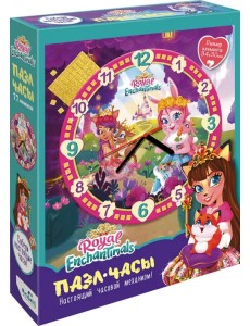 Пазл-часы. Энчантималс. Поспешим на бал!, 77 элементов Пазл-часы. Энчантималс. Поспешим на бал!, 77 элементов